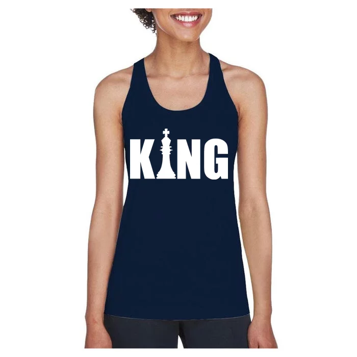 Chess King of the Game Logo Women's Racerback Tank