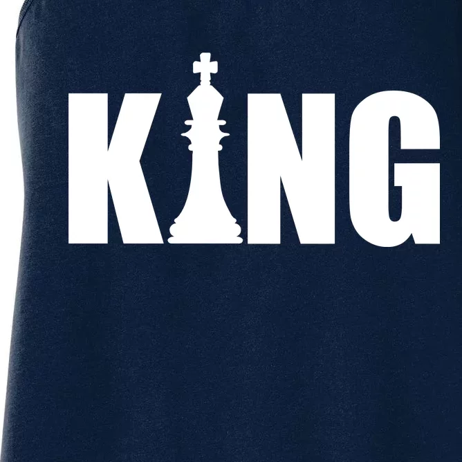 Chess King of the Game Logo Women's Racerback Tank