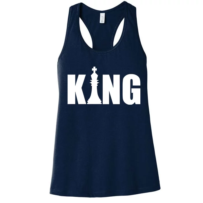 Chess King of the Game Logo Women's Racerback Tank