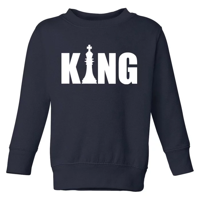 Chess King of the Game Logo Toddler Sweatshirt