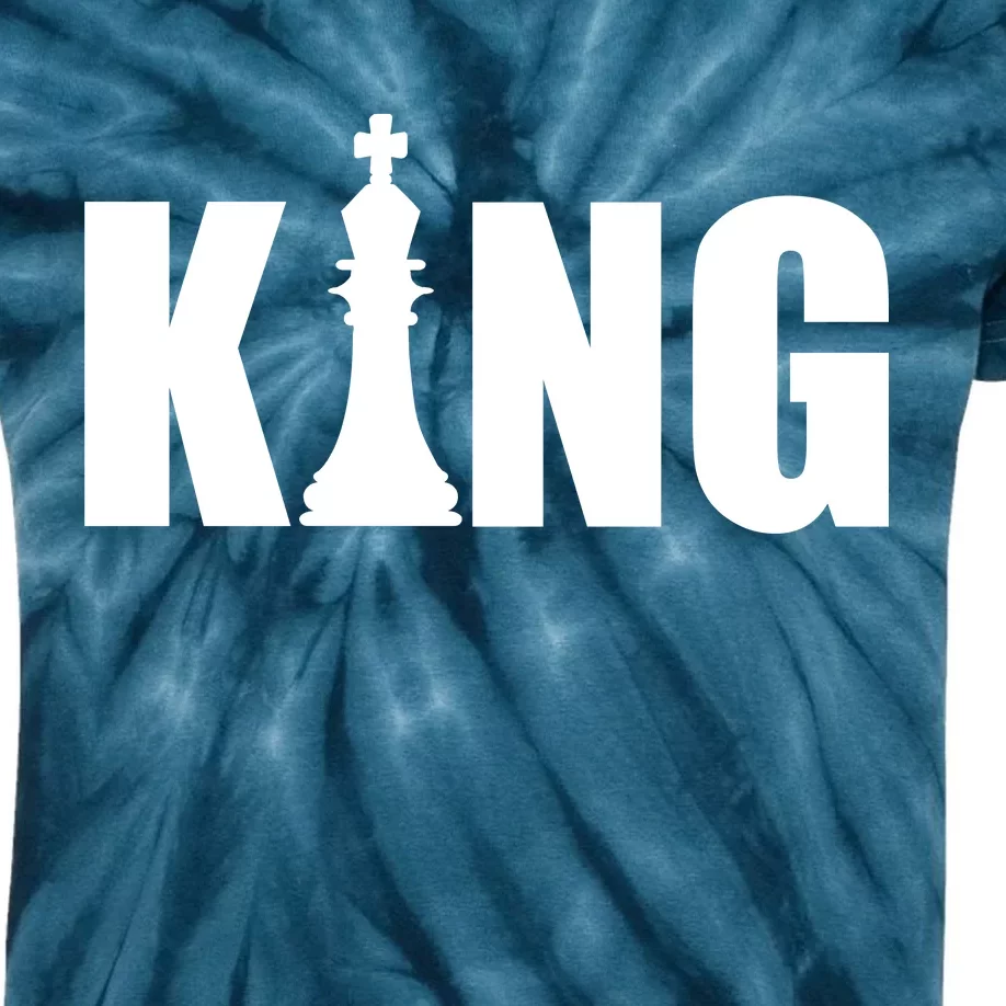 Chess King of the Game Logo Kids Tie-Dye T-Shirt