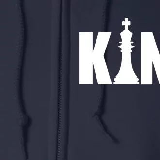 Chess King of the Game Logo Full Zip Hoodie