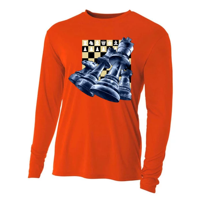 Chess Pieces Cooling Performance Long Sleeve Crew