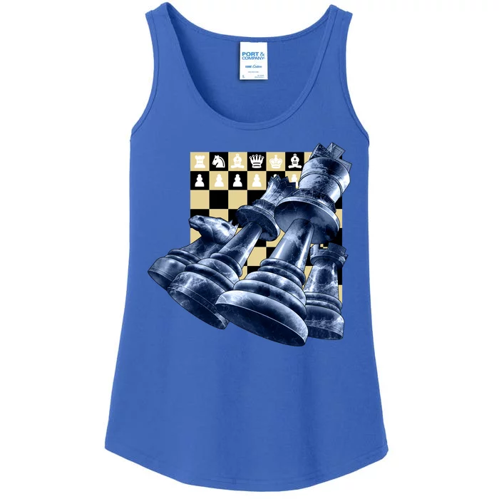 Chess Pieces Ladies Essential Tank