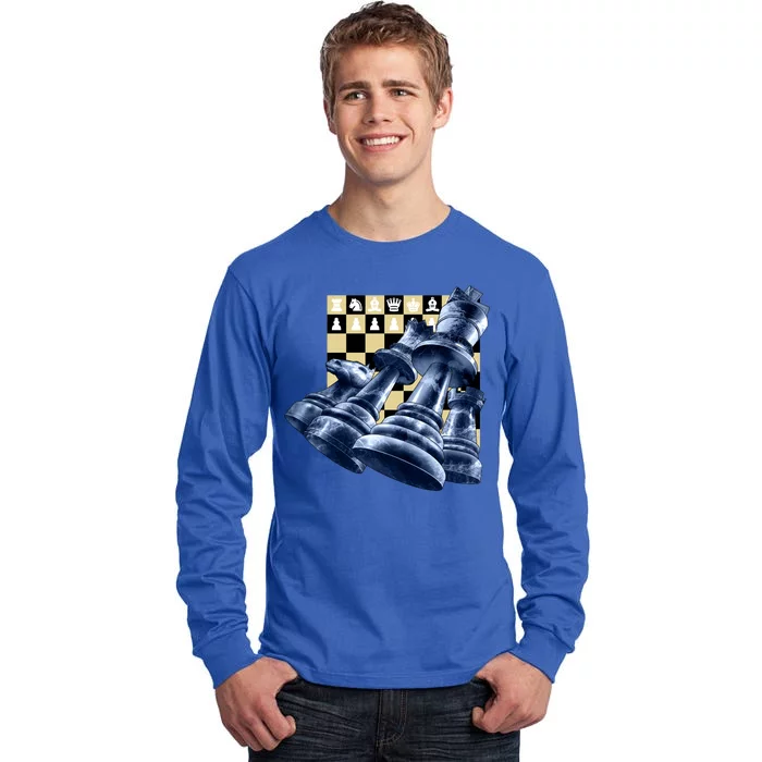 Chess Pieces Tall Long Sleeve T-Shirt