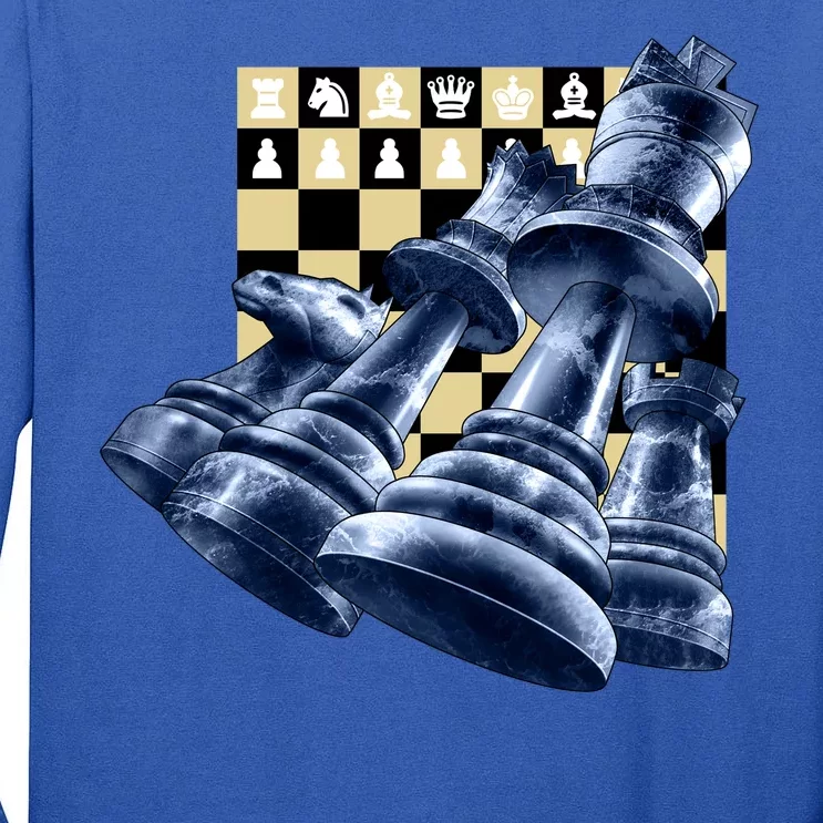 Chess Pieces Tall Long Sleeve T-Shirt