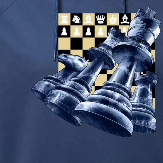 Chess Pieces Performance Fleece Hoodie