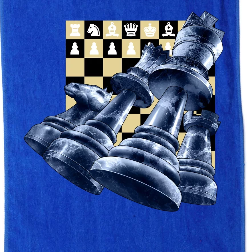 Chess Pieces Platinum Collection Golf Towel