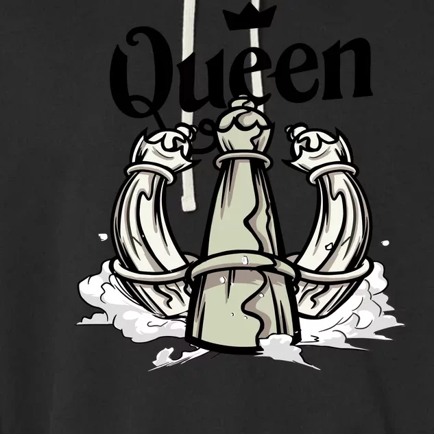 Chess Queen Garment-Dyed Fleece Hoodie