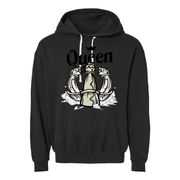 Chess Queen Garment-Dyed Fleece Hoodie