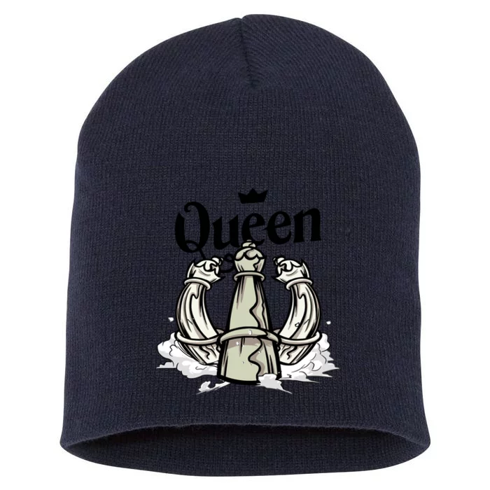 Chess Queen Short Acrylic Beanie