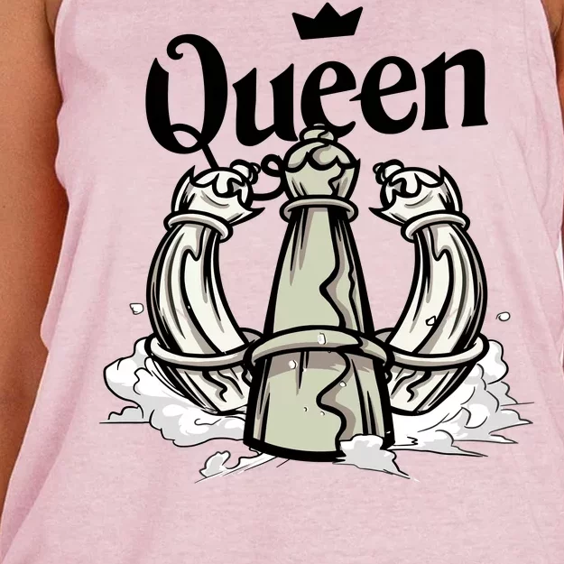 Chess Queen Women's Knotted Racerback Tank