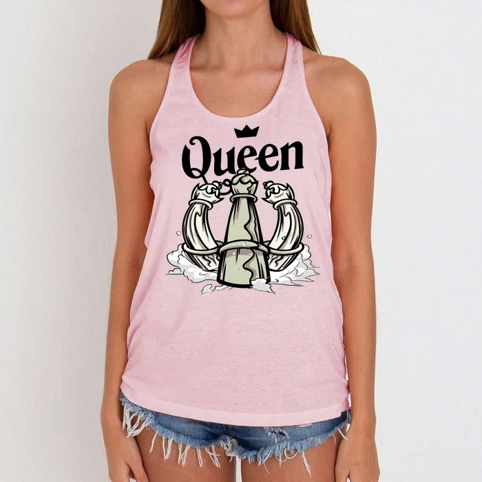 Chess Queen Women's Knotted Racerback Tank