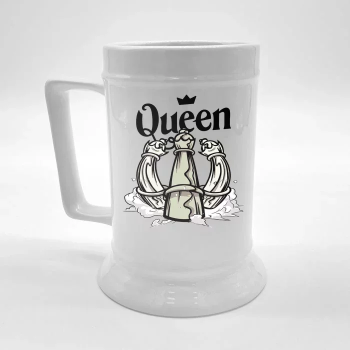 Chess Queen Front & Back Beer Stein