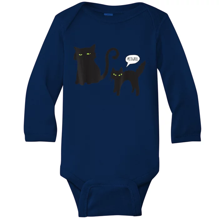 Cat Halloween Funny Mom Or Dad Gift Idea Tee Baby Long Sleeve Bodysuit