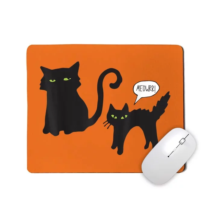 Cat Halloween Funny Mom Or Dad Gift Idea Tee Mousepad