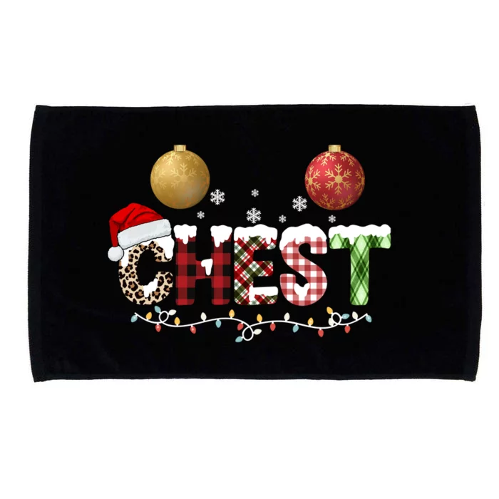 Chest Holiday Festive Christmas Microfiber Hand Towel