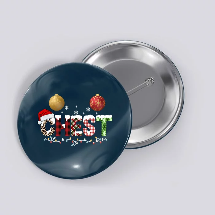 Chest Holiday Festive Christmas Button