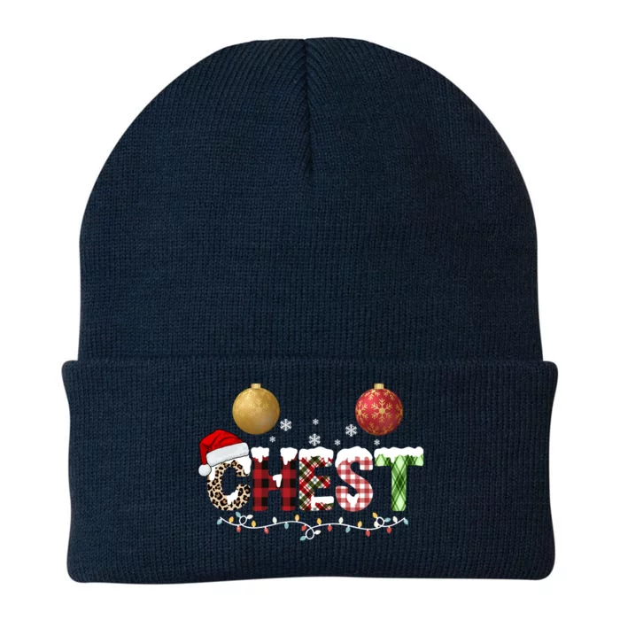 Chest Holiday Festive Christmas Knit Cap Winter Beanie