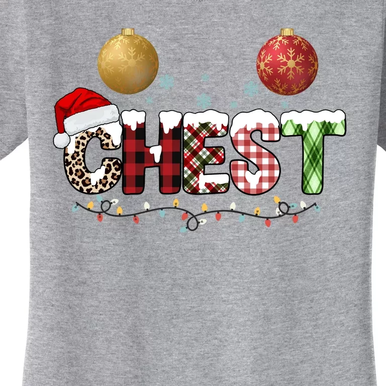 Chest Holiday Festive Christmas Women's T-Shirt