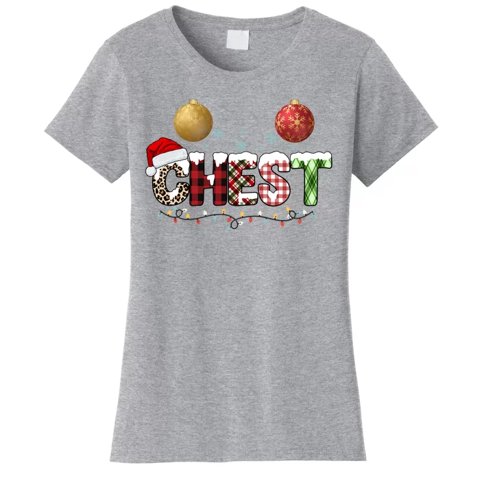 Chest Holiday Festive Christmas Women's T-Shirt