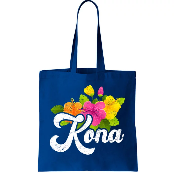 Cute Hibiscus Flower Summer Vacation Hawaii Kona Beach Gift Tote Bag