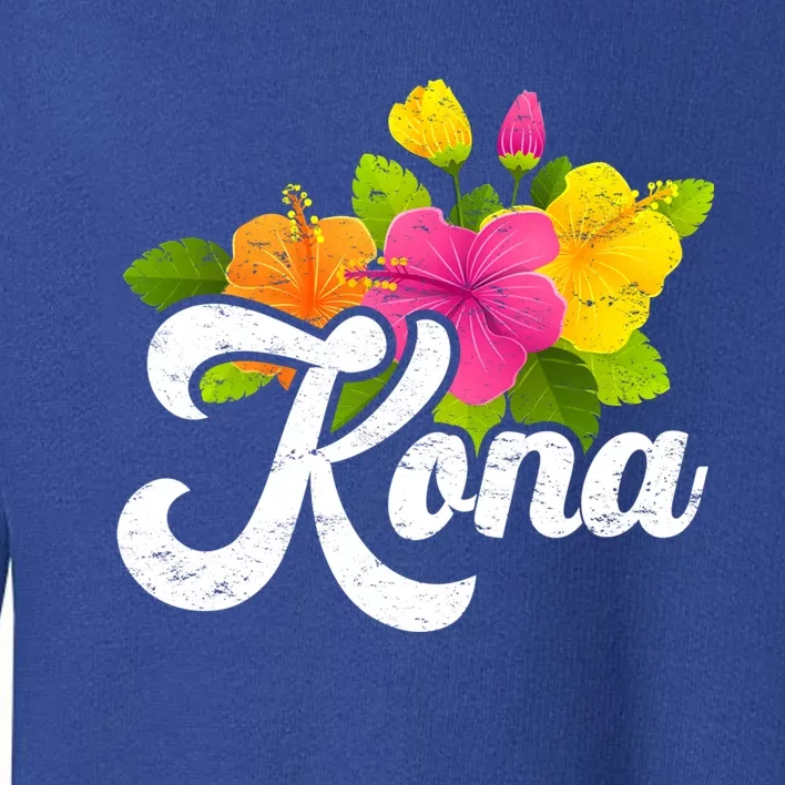 Cute Hibiscus Flower Summer Vacation Hawaii Kona Beach Gift Toddler Sweatshirt