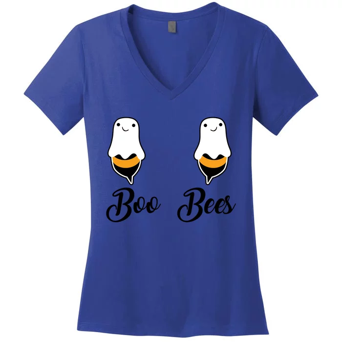 Cool Halloween Funny Gift Boo Bees Gift Women's V-Neck T-Shirt