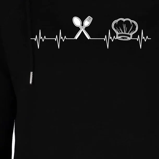 Chef Heartbeat Funny Culinary Chef Gift Cooking Lover TShirt Womens Funnel Neck Pullover Hood