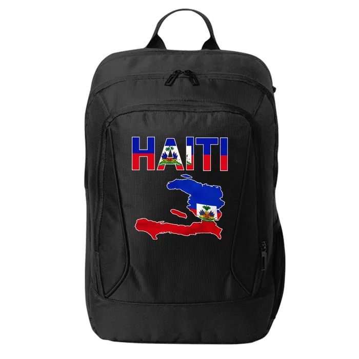 Cool Haiti Flag Map Haitian Pride City Backpack