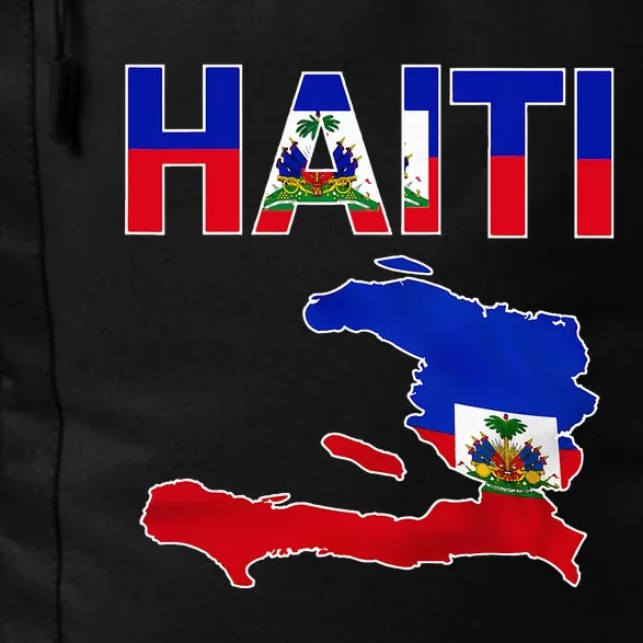 Cool Haiti Flag Map Haitian Pride Daily Commute Backpack