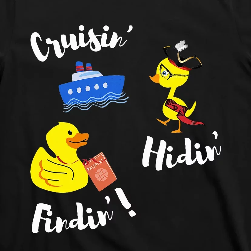 Cruising Hiding Finding Rubber Ducks Passport Scavanger Hunt T-Shirt