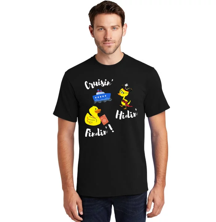 Cruising Hiding Finding Rubber Ducks Passport Scavanger Hunt Tall T-Shirt