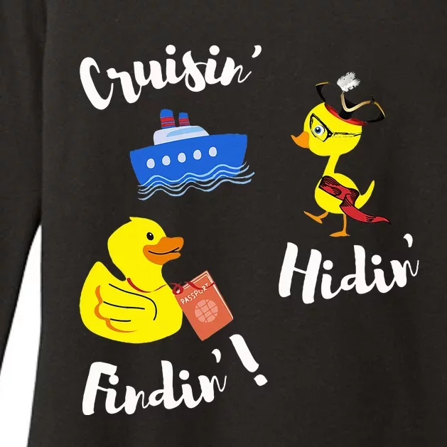 Cruising Hiding Finding Rubber Ducks Passport Scavanger Hunt Womens CVC Long Sleeve Shirt