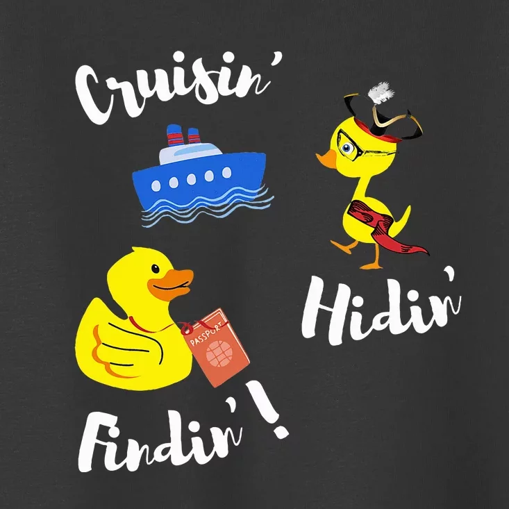 Cruising Hiding Finding Rubber Ducks Passport Scavanger Hunt Toddler T-Shirt