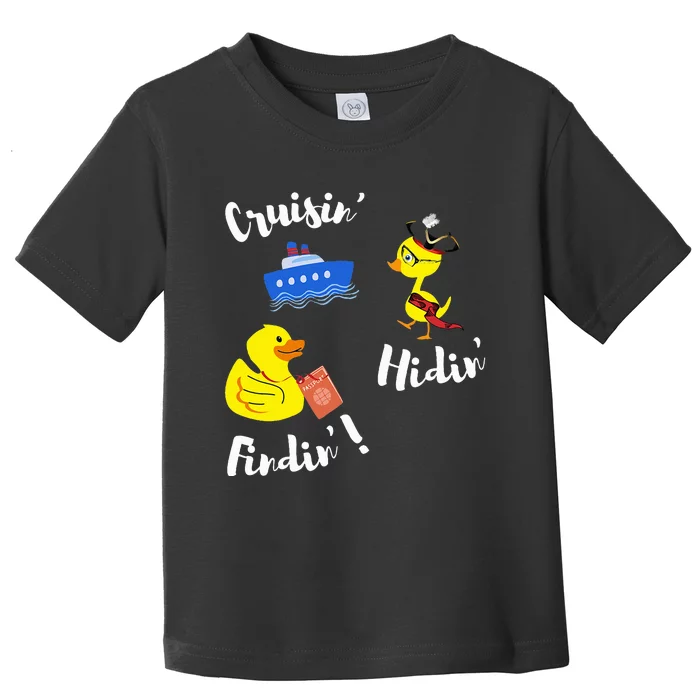 Cruising Hiding Finding Rubber Ducks Passport Scavanger Hunt Toddler T-Shirt