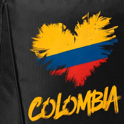 Colombia Heart Flag City Backpack