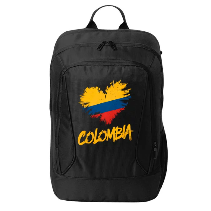 Colombia Heart Flag City Backpack