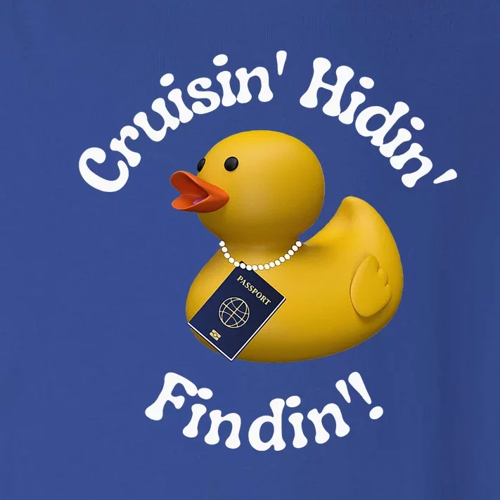 Cruising Hiding Finding Rubber Ducks Passport Hunt Hide Find Toddler Long Sleeve Shirt