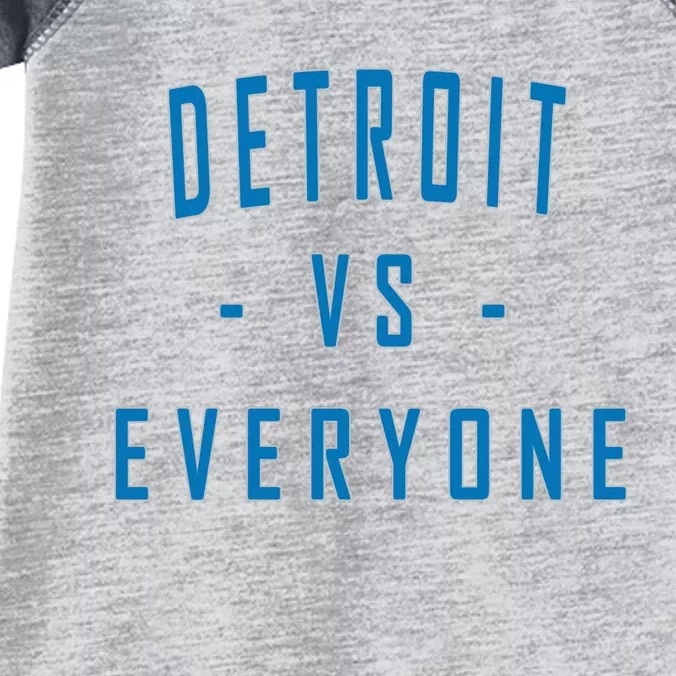 City Hometown Football Pride Detroit Vs Everyone Infant Baby Jersey Bodysuit