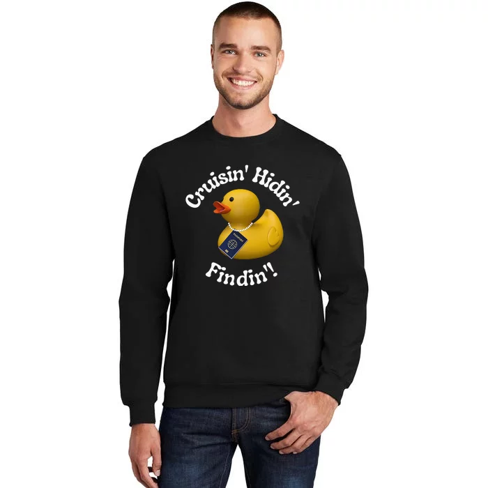 Cruising Hiding Finding Rubber Ducks Passport Hunt Hide Find Tall Sweatshirt