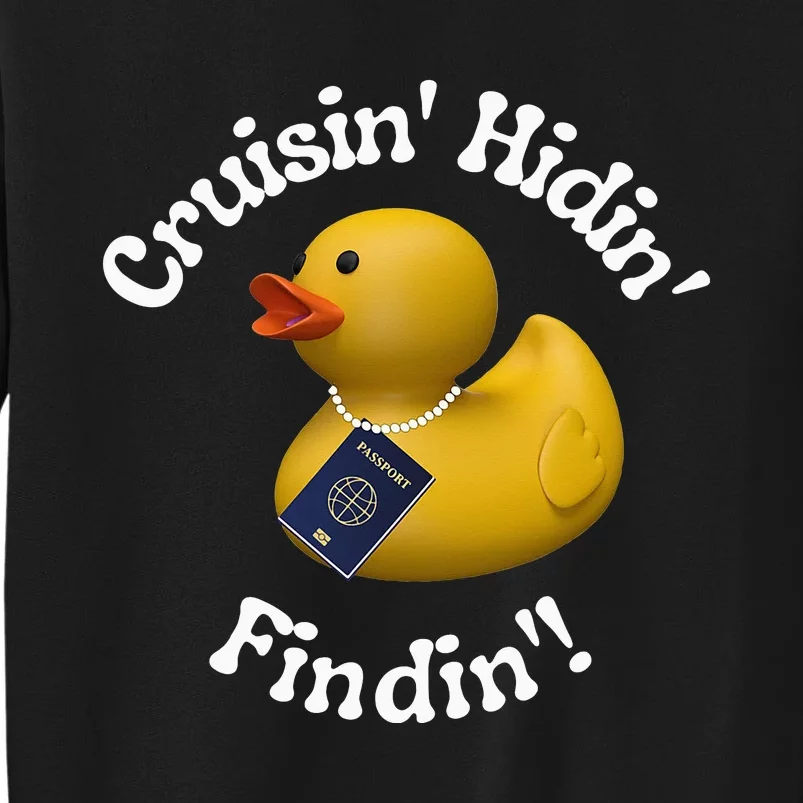 Cruising Hiding Finding Rubber Ducks Passport Hunt Hide Find Tall Sweatshirt