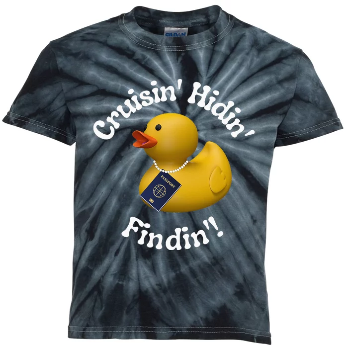 Cruising Hiding Finding Rubber Ducks Passport Hunt Hide Find Kids Tie-Dye T-Shirt