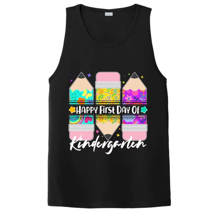 Cute Happy First Day Of Kindergarten Performance Tank