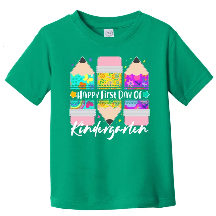 Cute Happy First Day Of Kindergarten Toddler T-Shirt