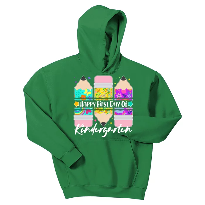 Cute Happy First Day Of Kindergarten Kids Hoodie