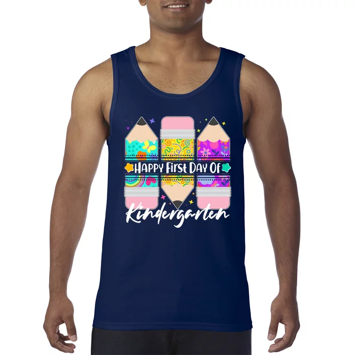 Cute Happy First Day Of Kindergarten Tank Top