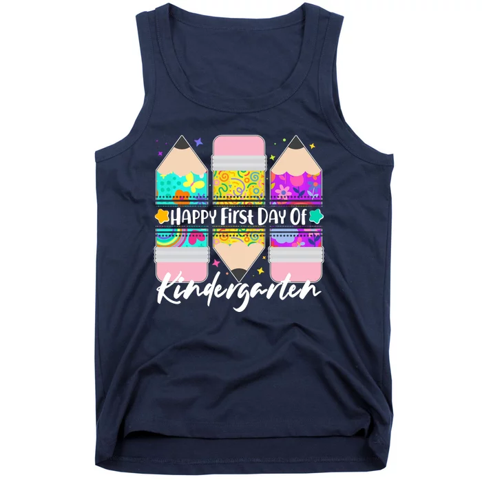 Cute Happy First Day Of Kindergarten Tank Top