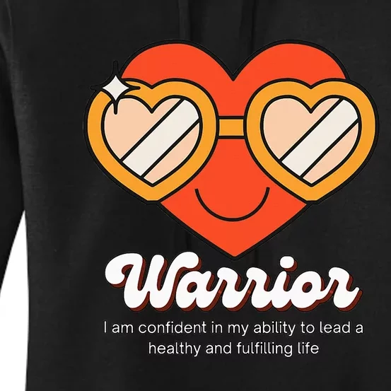 Congestive Heart Failure Warrior Heart Health Motivation Women's Pullover Hoodie