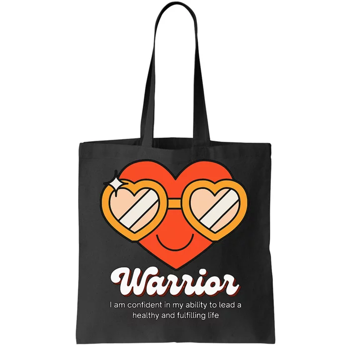 Congestive Heart Failure Warrior Heart Health Motivation Tote Bag